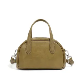 21CM green vegetable tanned cowhide Boston portable bowling bag 2958