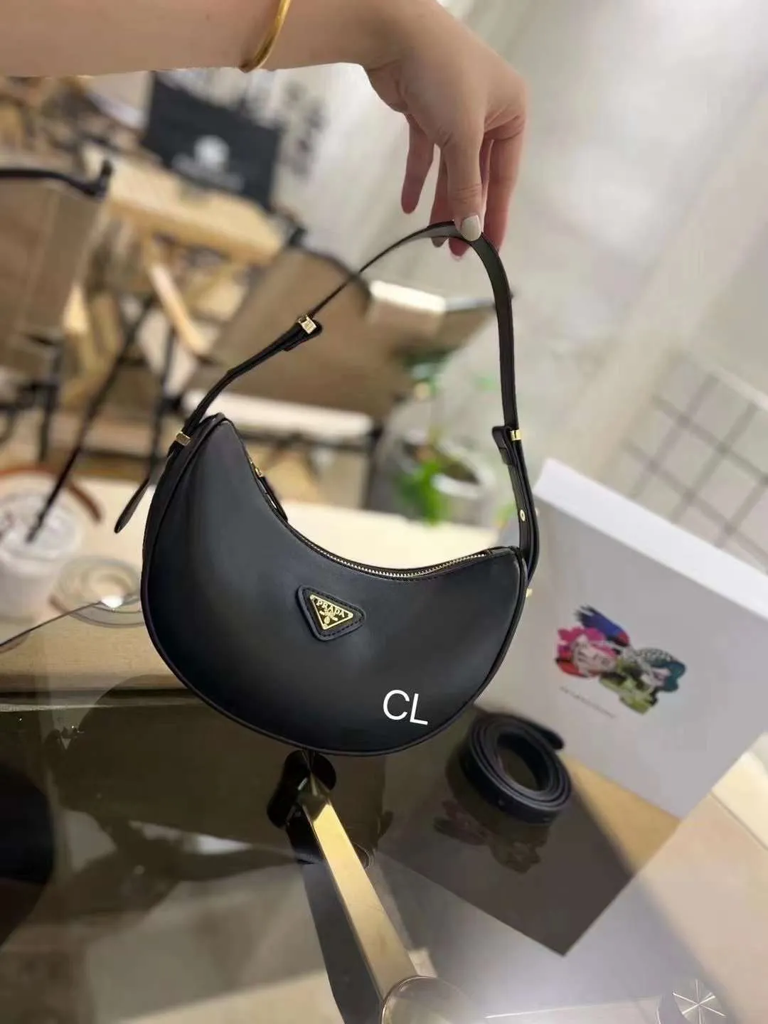 Arque Leather Mini Shoulder Bag By Prada