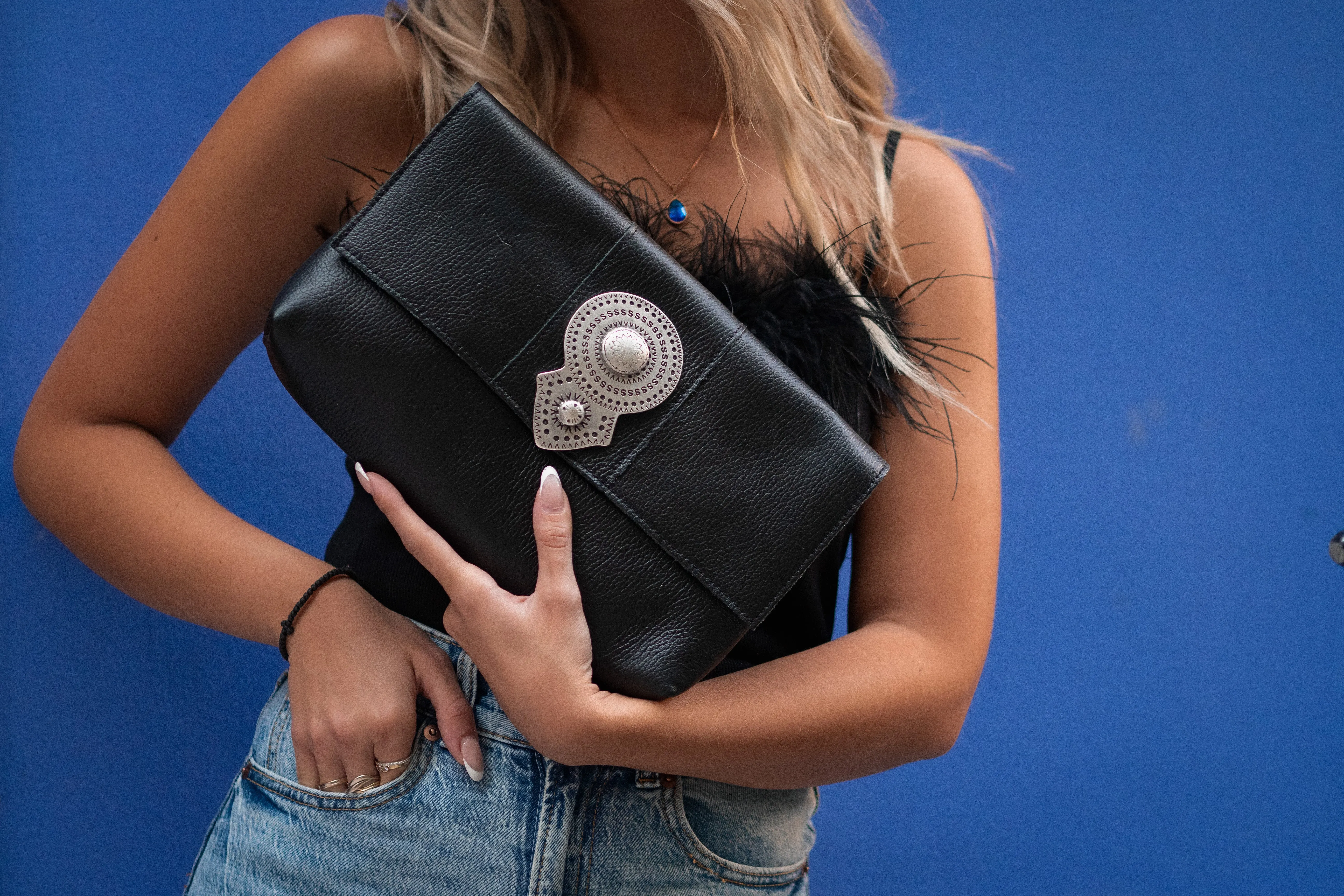 Aurora Leather Shoulder Bag - Sage