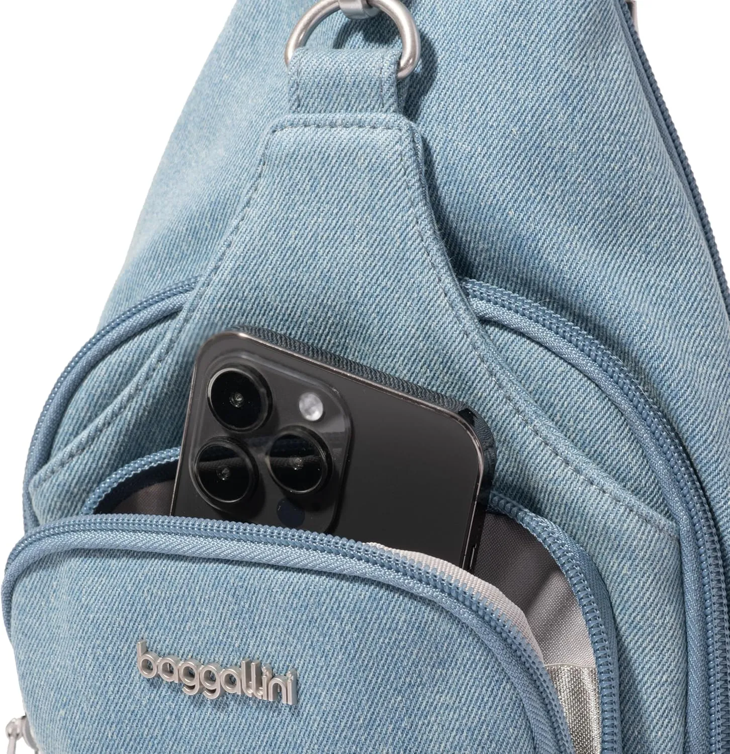 Baggallini Central Park Sling-12x7 Sling Crossbody Bag with Convertible Adjustable Shoulder Strap