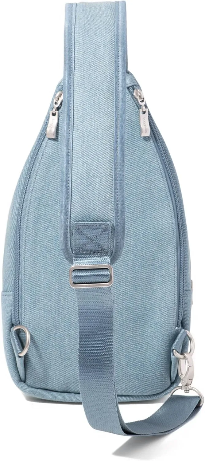 Baggallini Central Park Sling-12x7 Sling Crossbody Bag with Convertible Adjustable Shoulder Strap