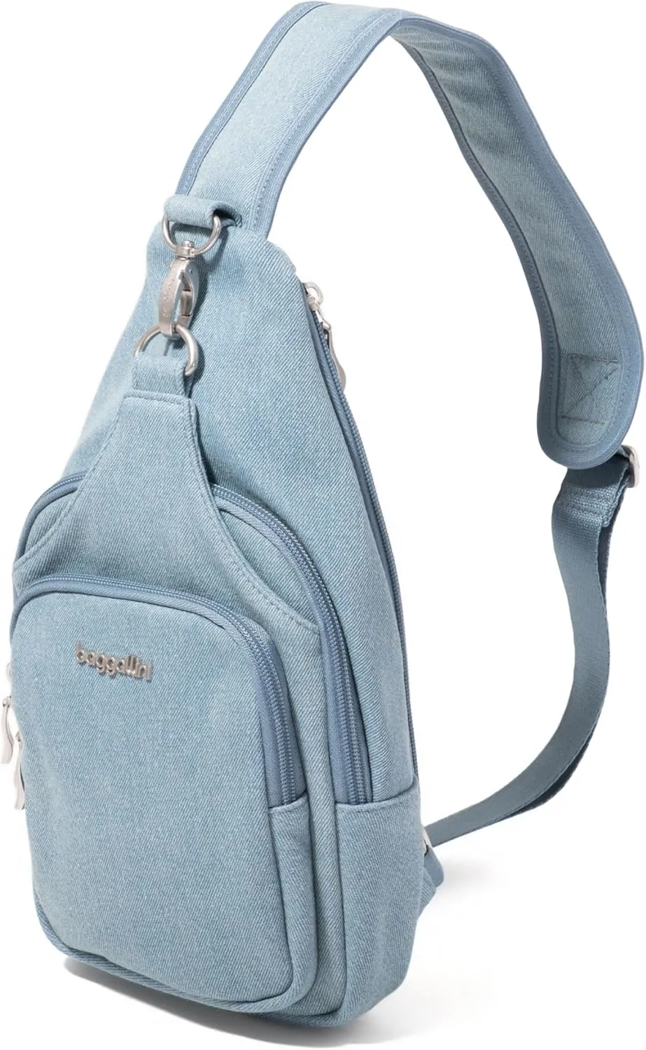 Baggallini Central Park Sling-12x7 Sling Crossbody Bag with Convertible Adjustable Shoulder Strap