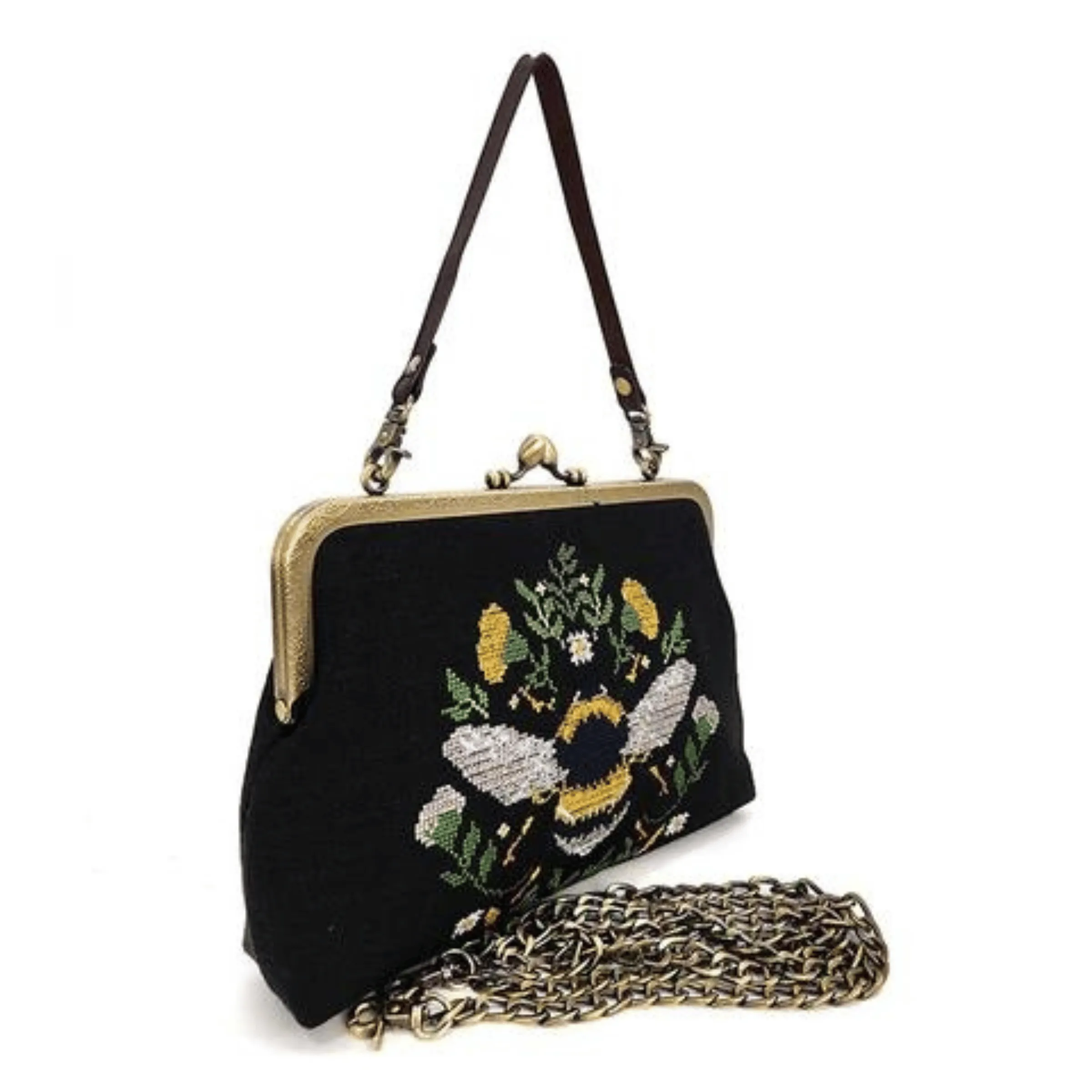Bee Embroidered Kisslock