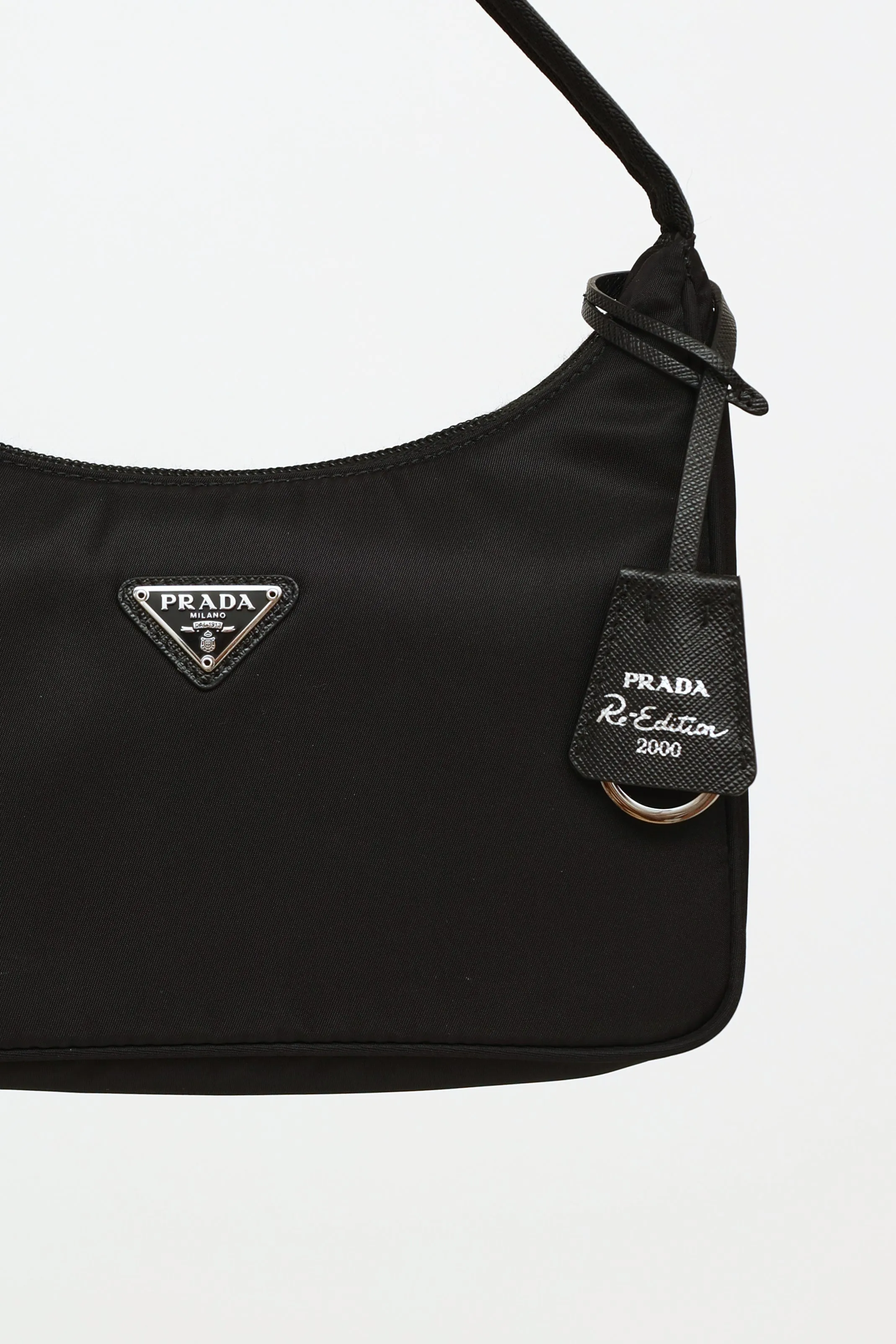 Black 2000 Re-Edition Nylon Mini Bag