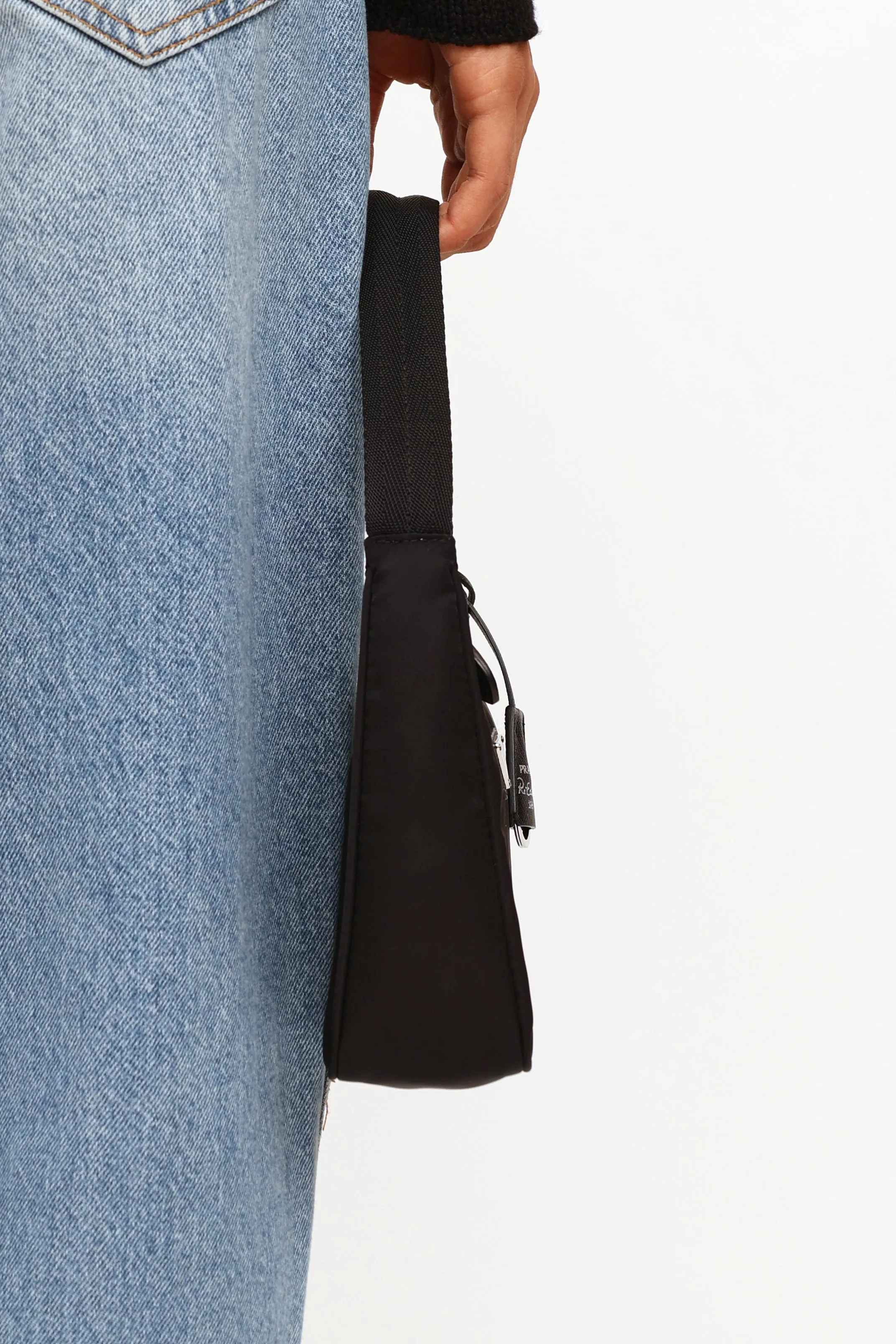 Black 2000 Re-Edition Nylon Mini Bag