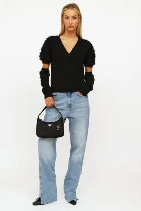 Black 2000 Re-Edition Nylon Mini Bag