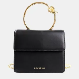 Black Leather ZENITUDE Handbag