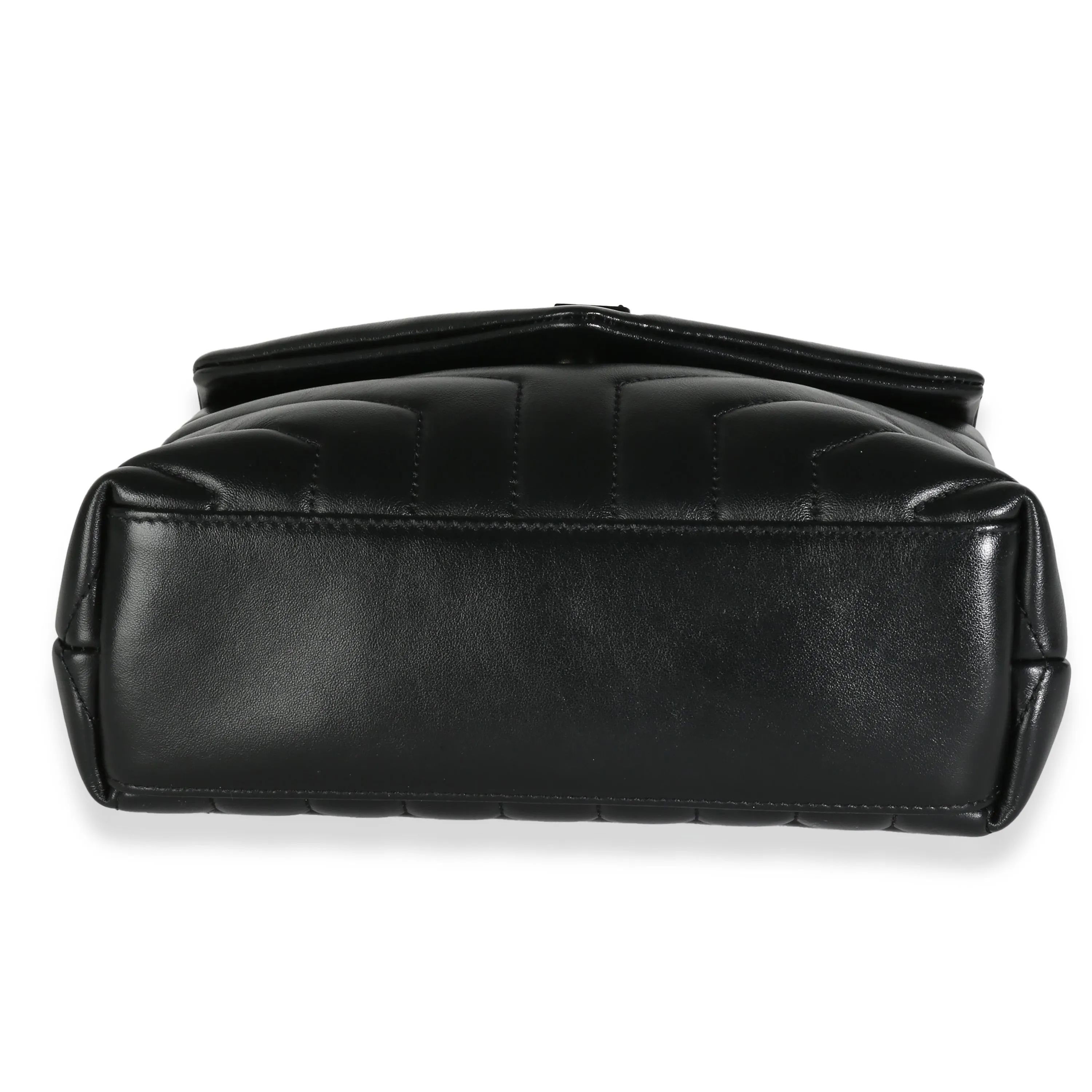 Black Matelasse Calfskin Small Lou Lou Chain Bag