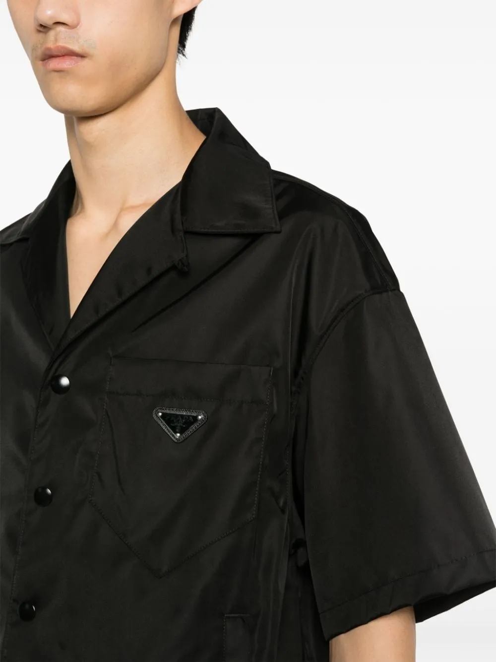 BLACK RE-NYLON SHIRT