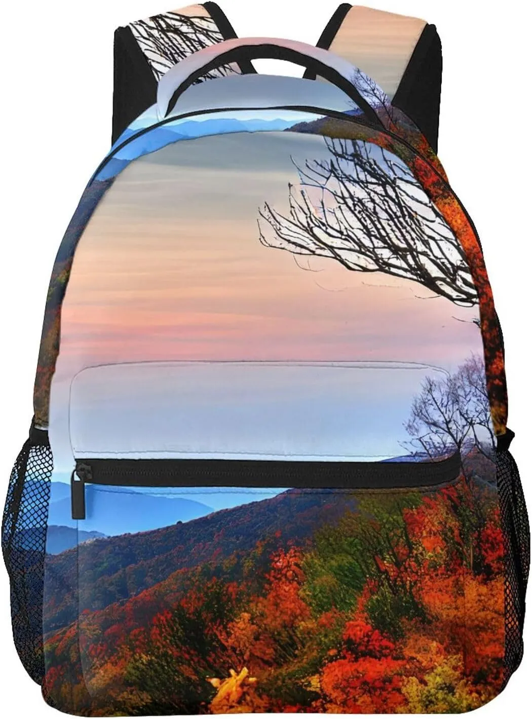 Blue Ridge Mountains print Lightweight Bookbag Casual Laptop Backpack for Men Women College backpack