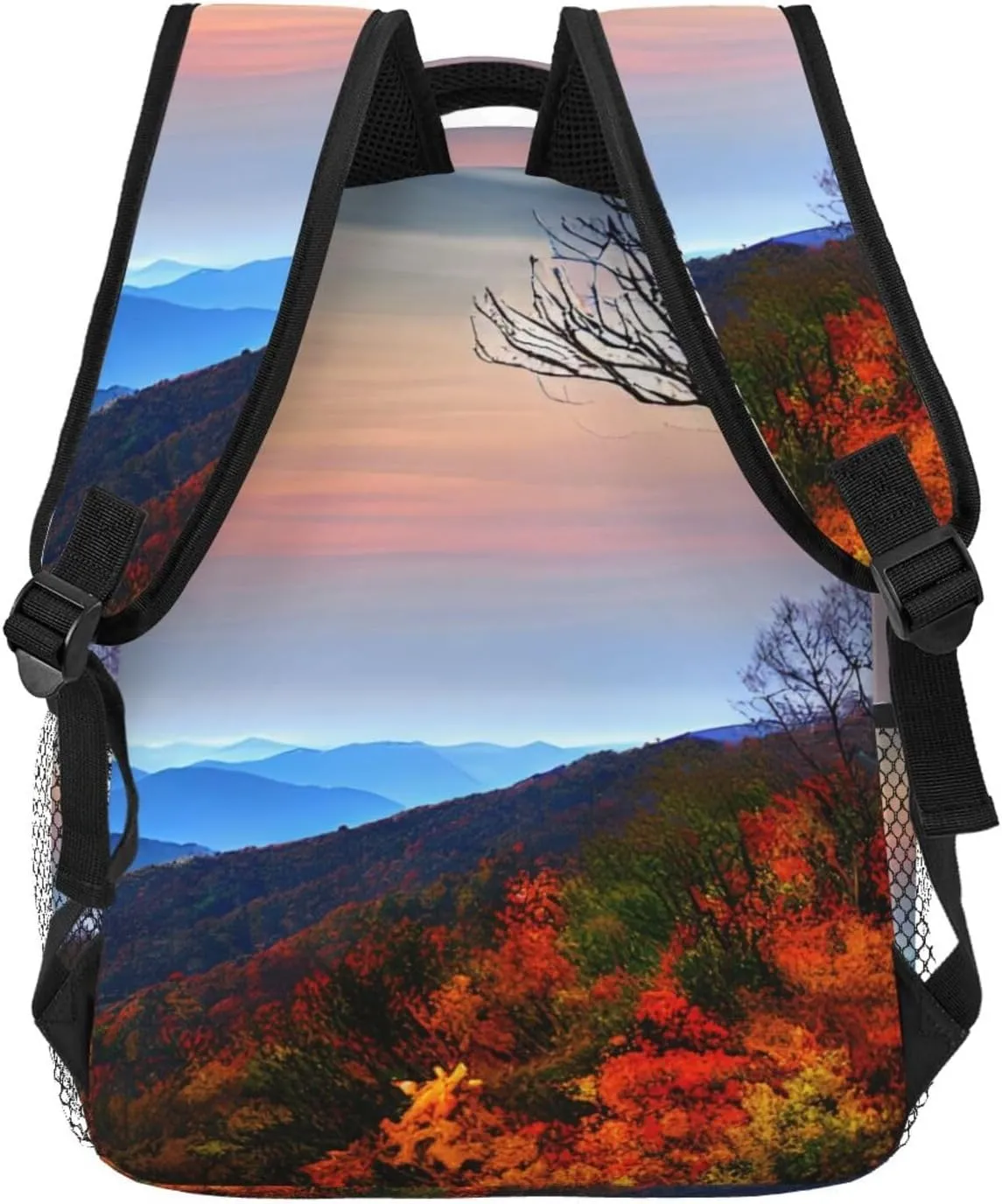 Blue Ridge Mountains print Lightweight Bookbag Casual Laptop Backpack for Men Women College backpack