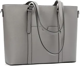 BROMEN Women Briefcase 15.6 inch Laptop Tote Bag Vintage Leather Handbags Shoulder Work Purses