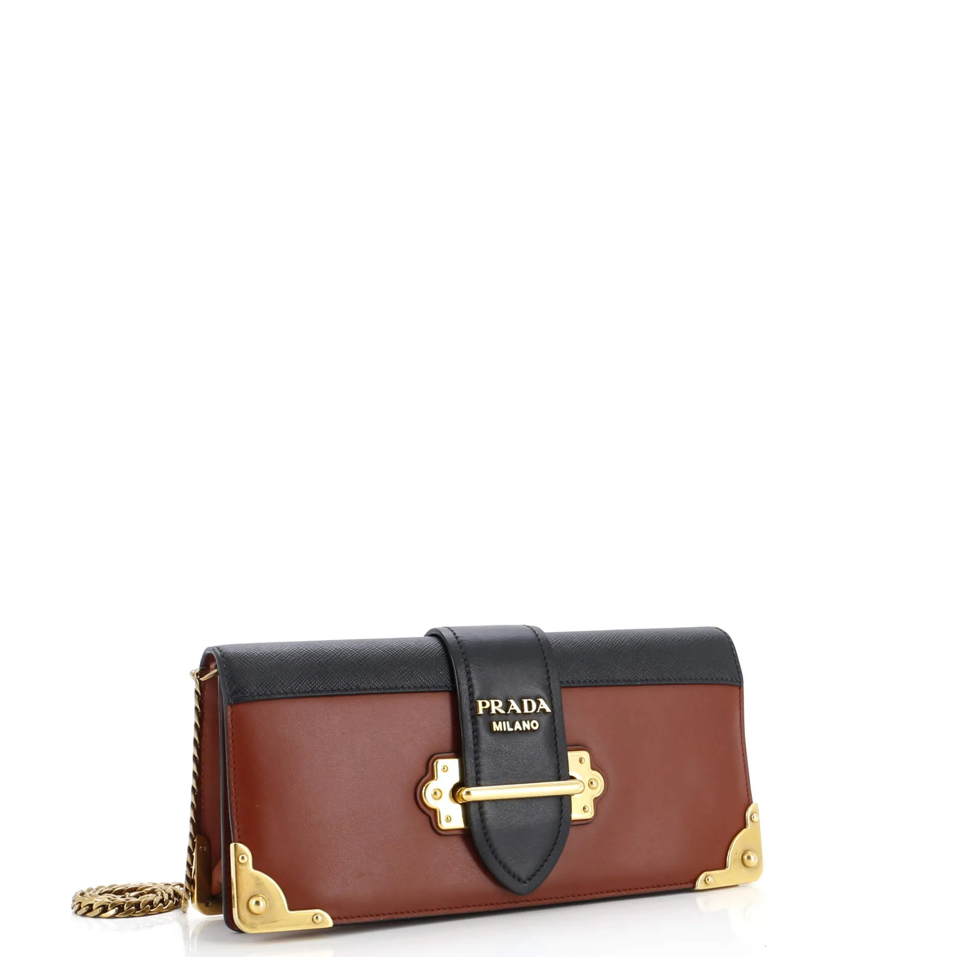 Cahier Chain Clutch City Calf and Saffiano