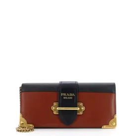 Cahier Chain Clutch City Calf and Saffiano