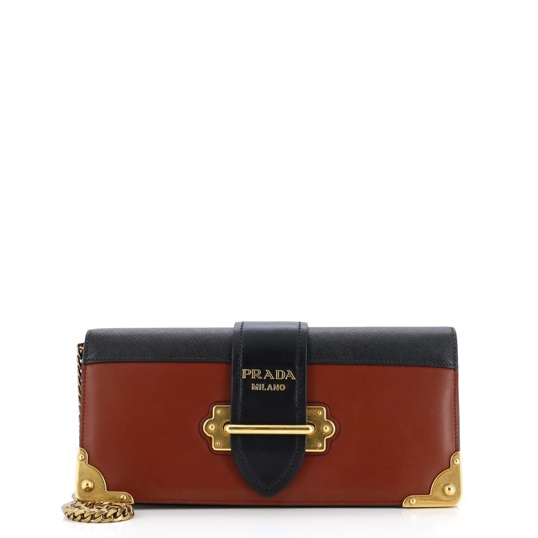 Cahier Chain Clutch City Calf and Saffiano