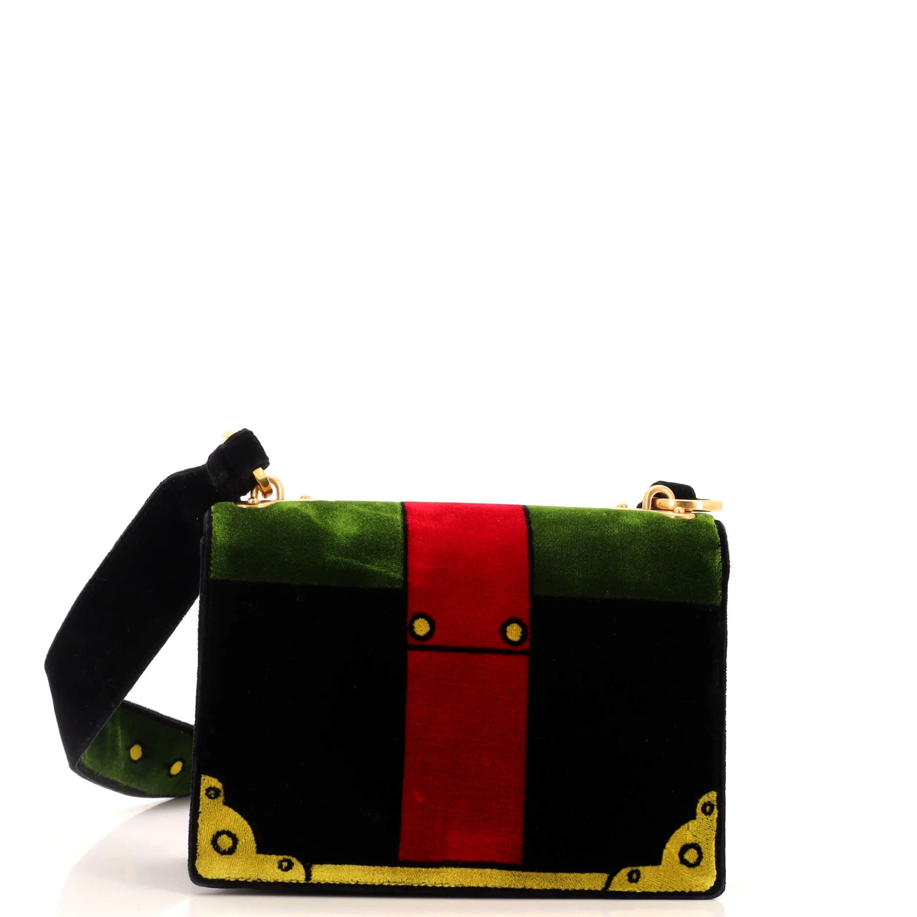 Cahier Crossbody Bag Printed Velvet Small