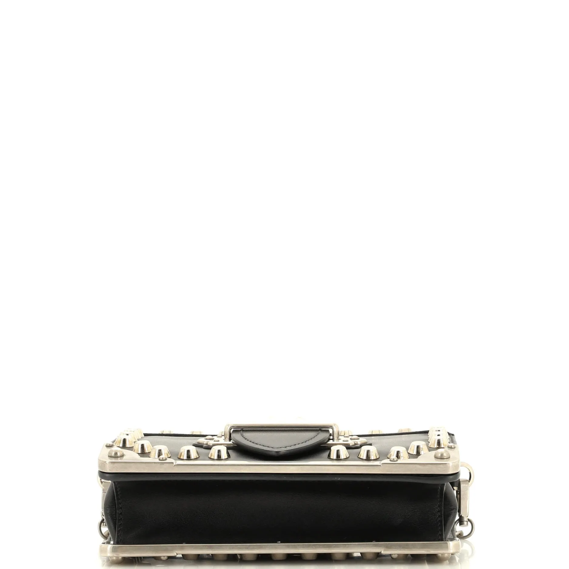Cahier Crossbody Bag Studded City Calf with Saffiano Small