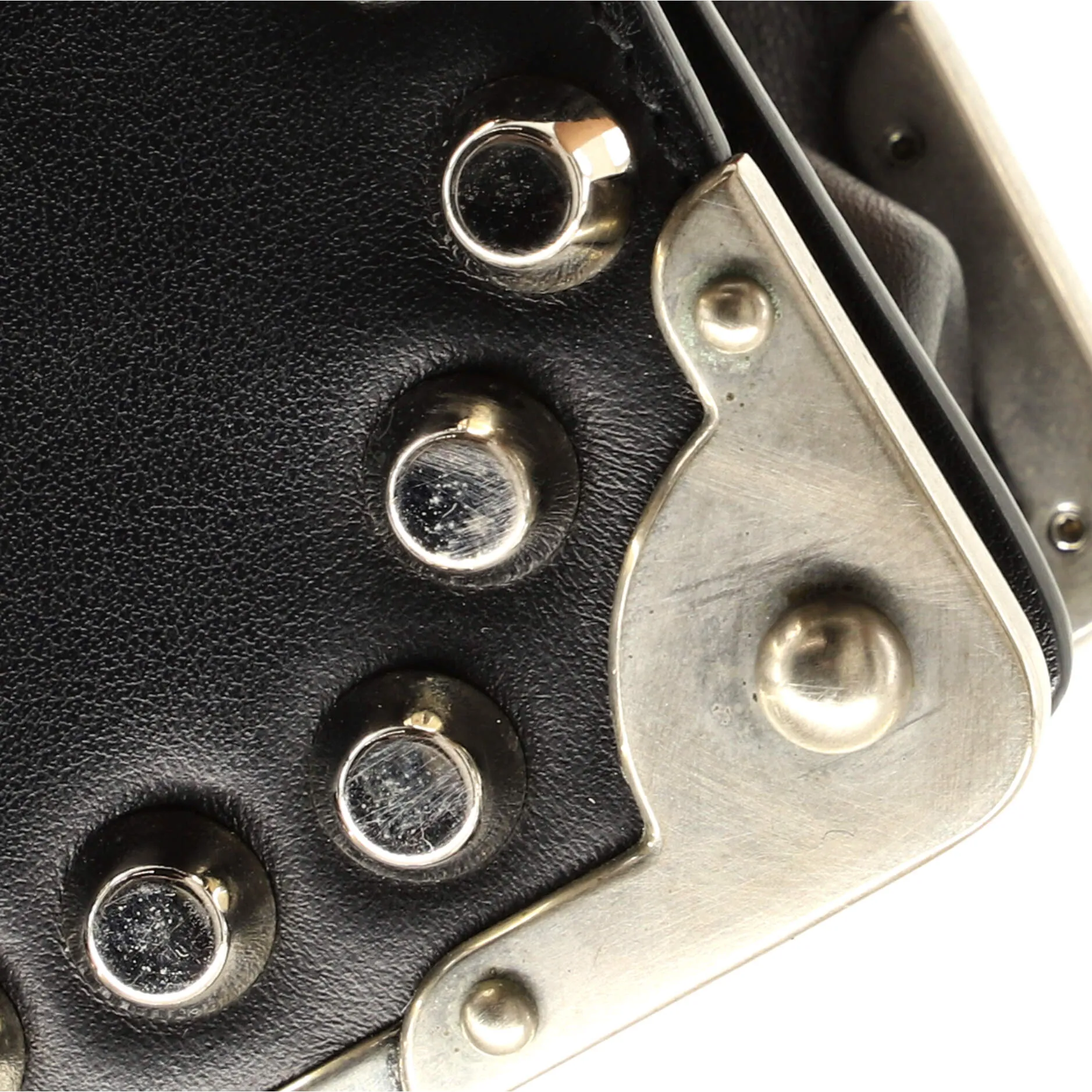 Cahier Crossbody Bag Studded City Calf with Saffiano Small