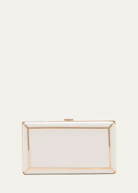 Callas Printed Leather Clutch Bag