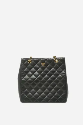 CHANEL Paris Edition Shoulder Bag Black Lambskin 1994-1996