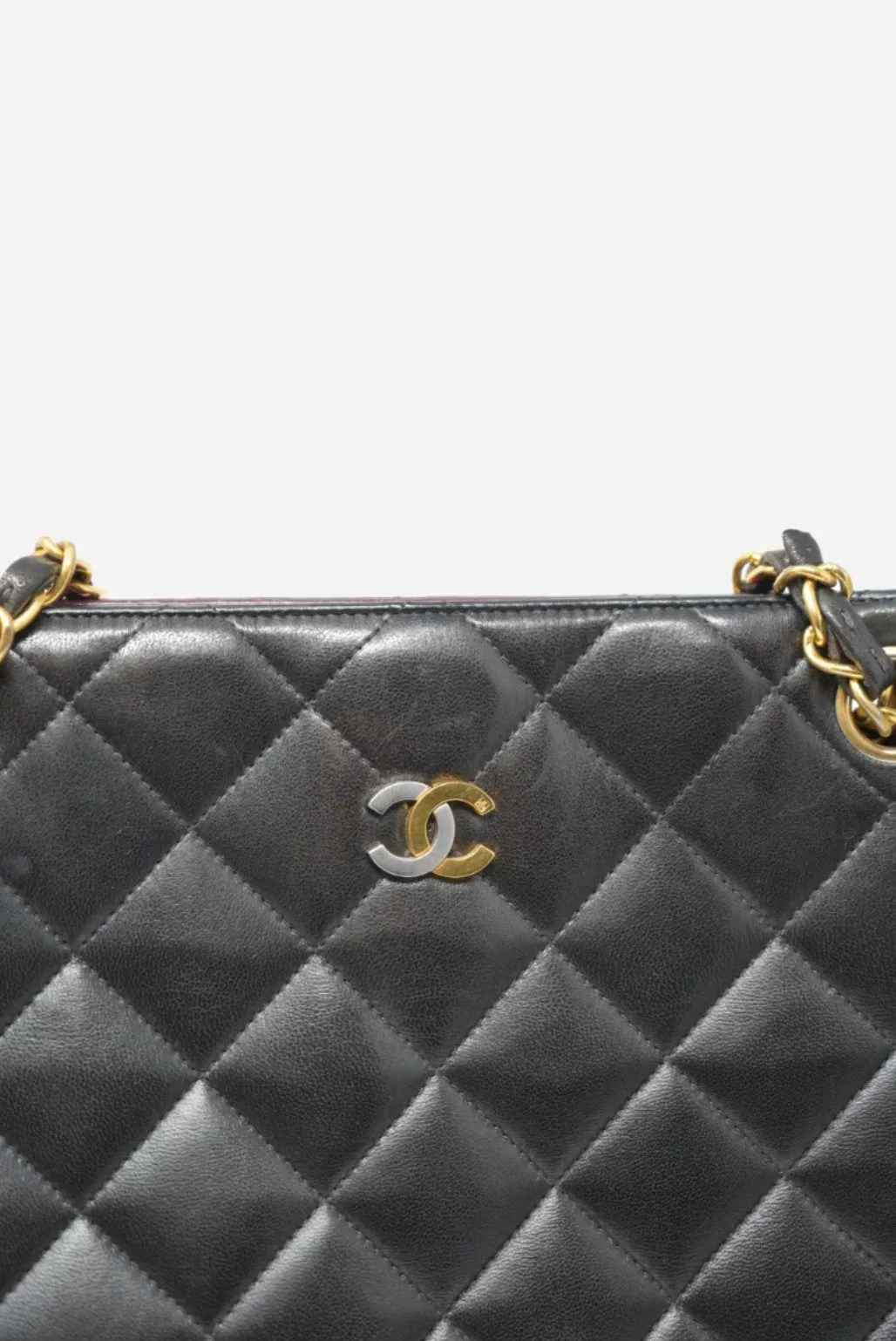 CHANEL Paris Edition Shoulder Bag Black Lambskin 1994-1996