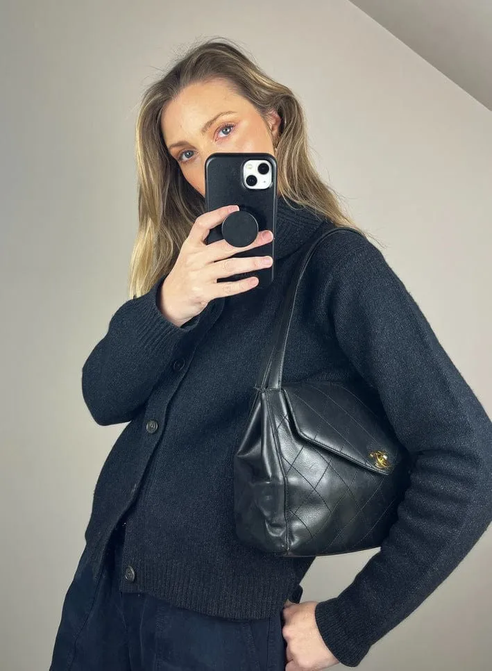 Chanel Vintage Shoulder Bag with 24k Gold Plated Hardware.