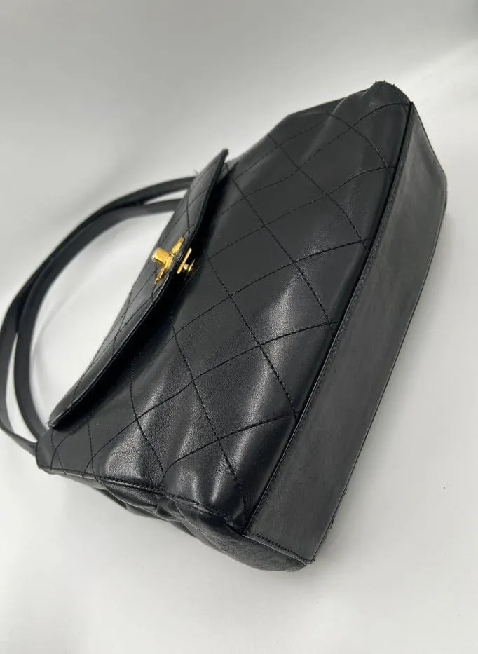 Chanel Vintage Shoulder Bag with 24k Gold Plated Hardware.