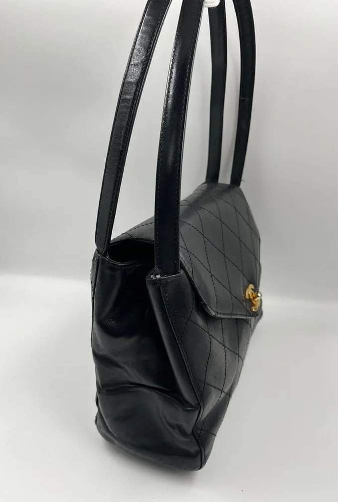 Chanel Vintage Shoulder Bag with 24k Gold Plated Hardware.