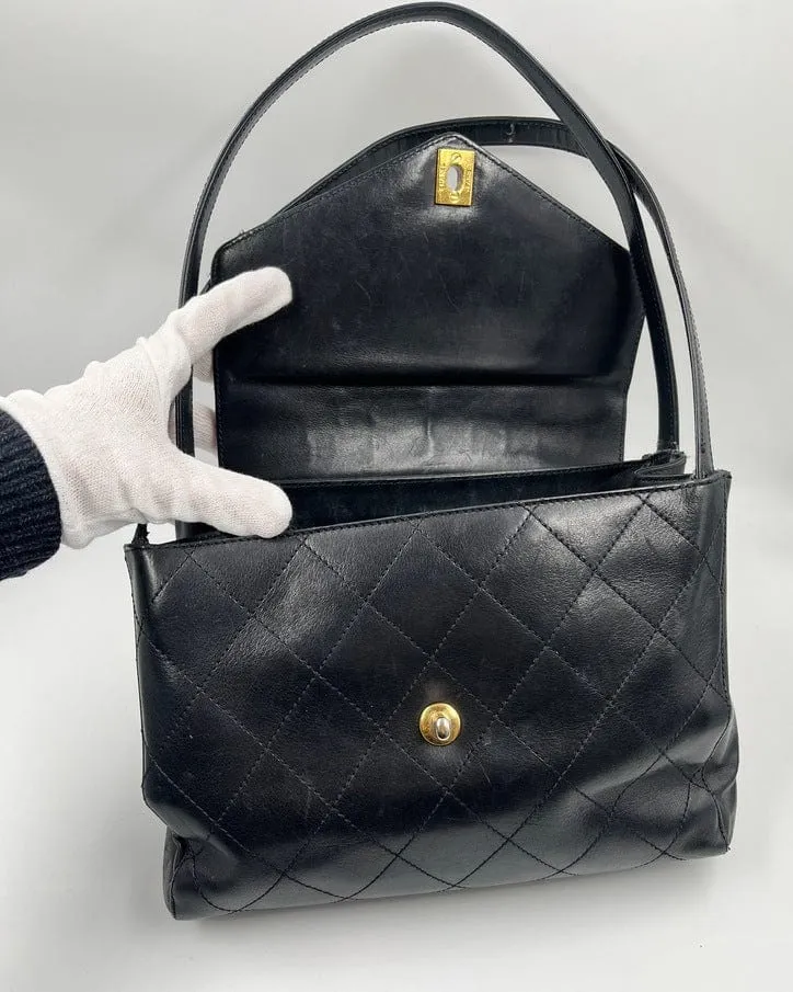 Chanel Vintage Shoulder Bag with 24k Gold Plated Hardware.