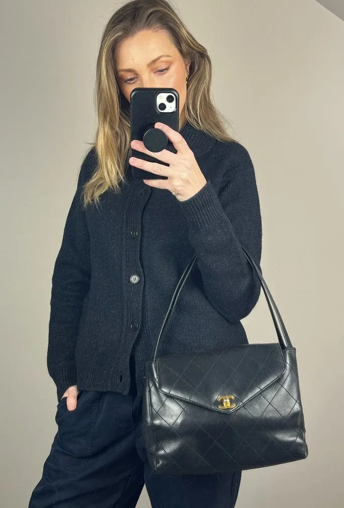 Chanel Vintage Shoulder Bag with 24k Gold Plated Hardware.