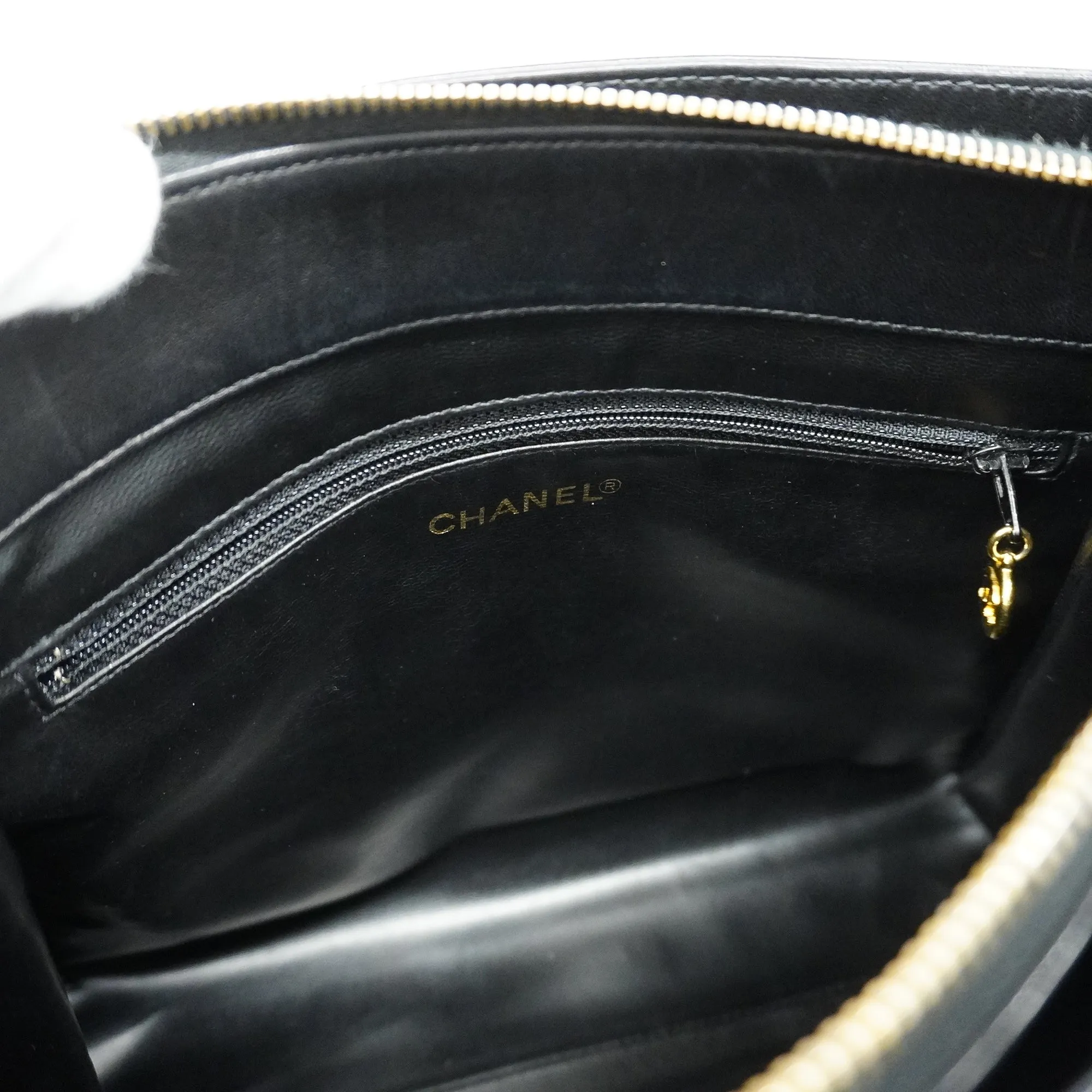 Chanelauth  Chain Shoulder Women's Leather Shoulder Bag Black