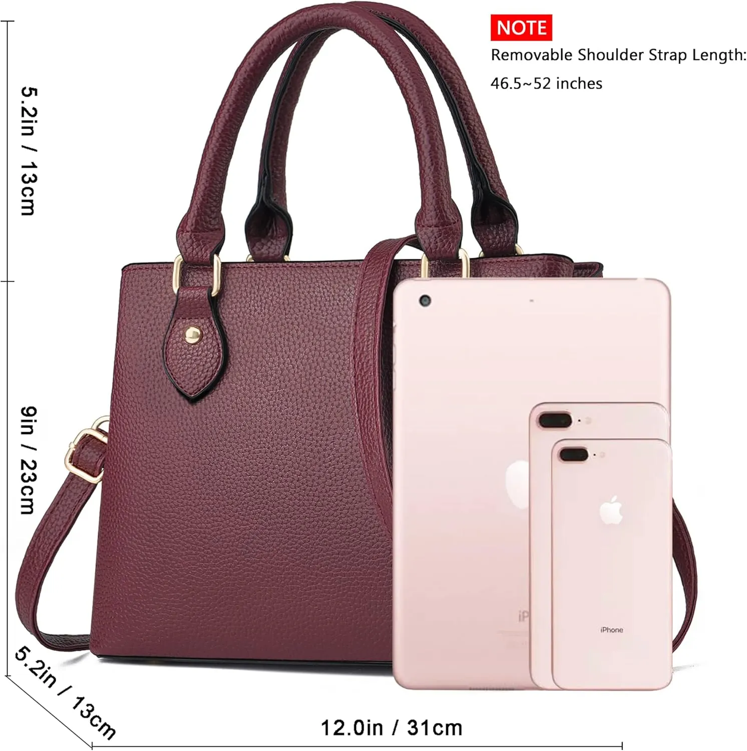 CHICAROUSAL Purses and Handbags for Women Leather Crossbody Bags Women's Tote Shoulder Bag
