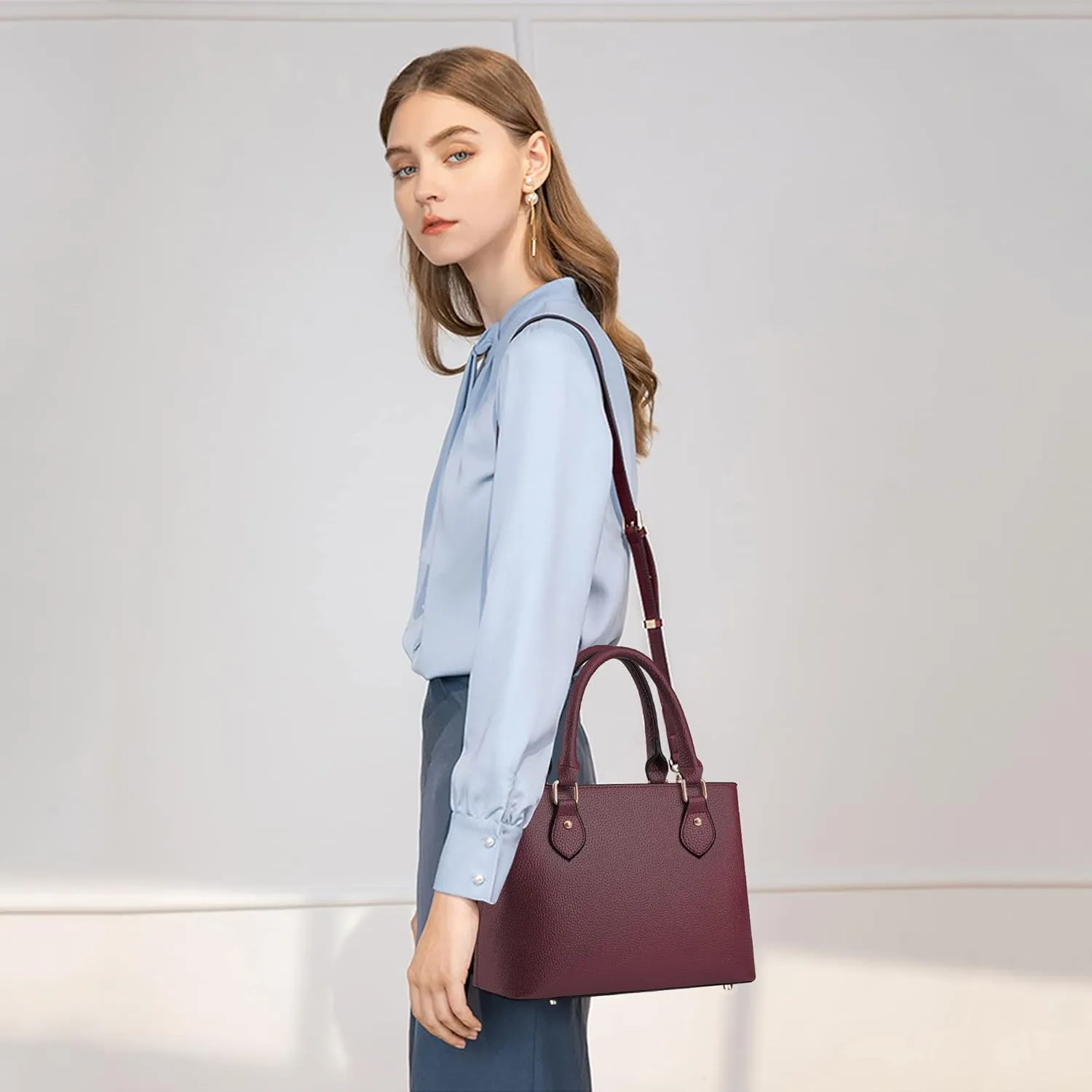 CHICAROUSAL Purses and Handbags for Women Leather Crossbody Bags Women's Tote Shoulder Bag