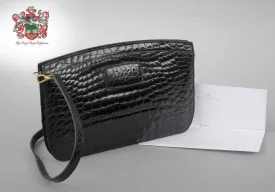Delvaux vintage alligator clutch/shoulder bag 1975