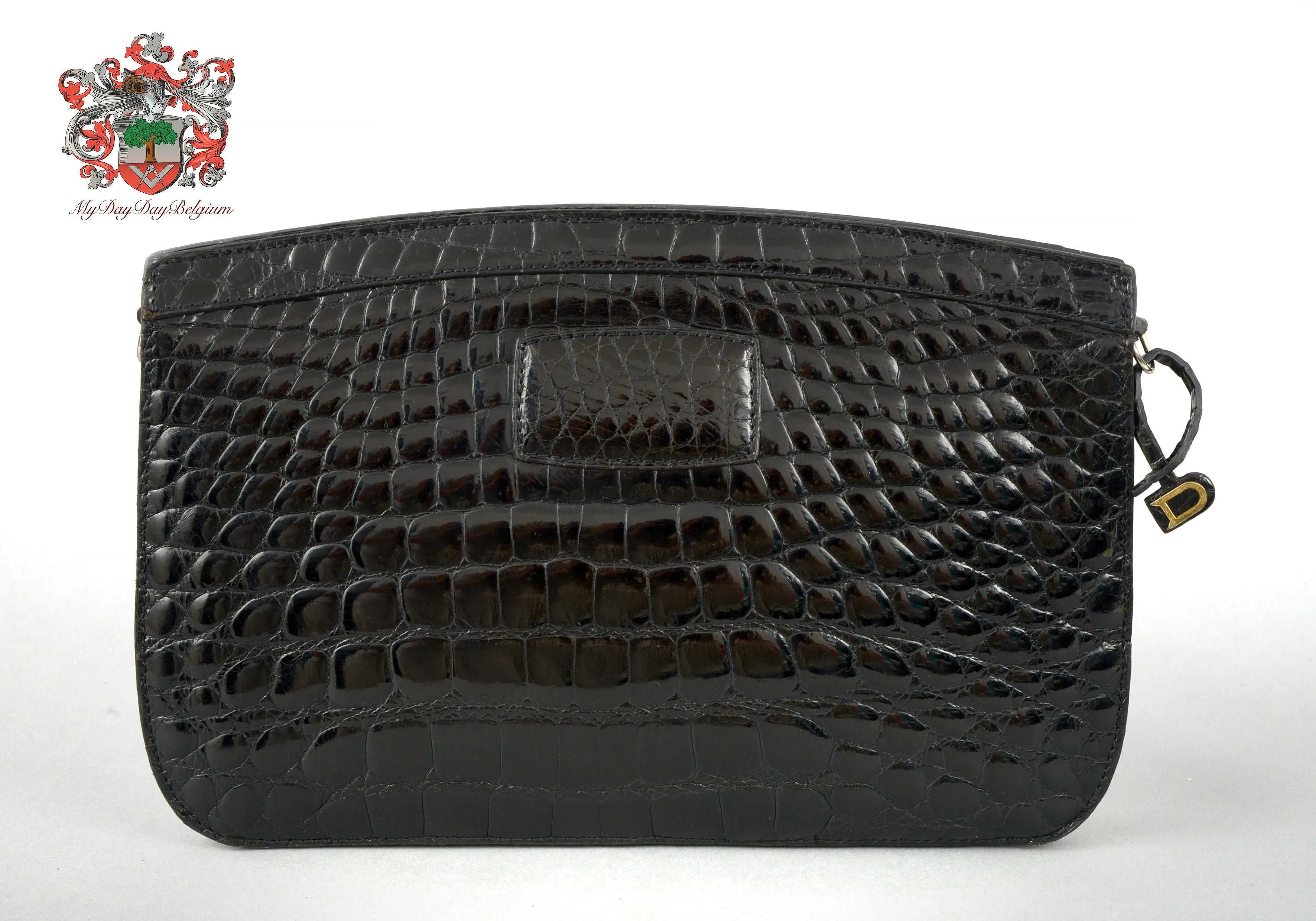 Delvaux vintage alligator clutch/shoulder bag 1975