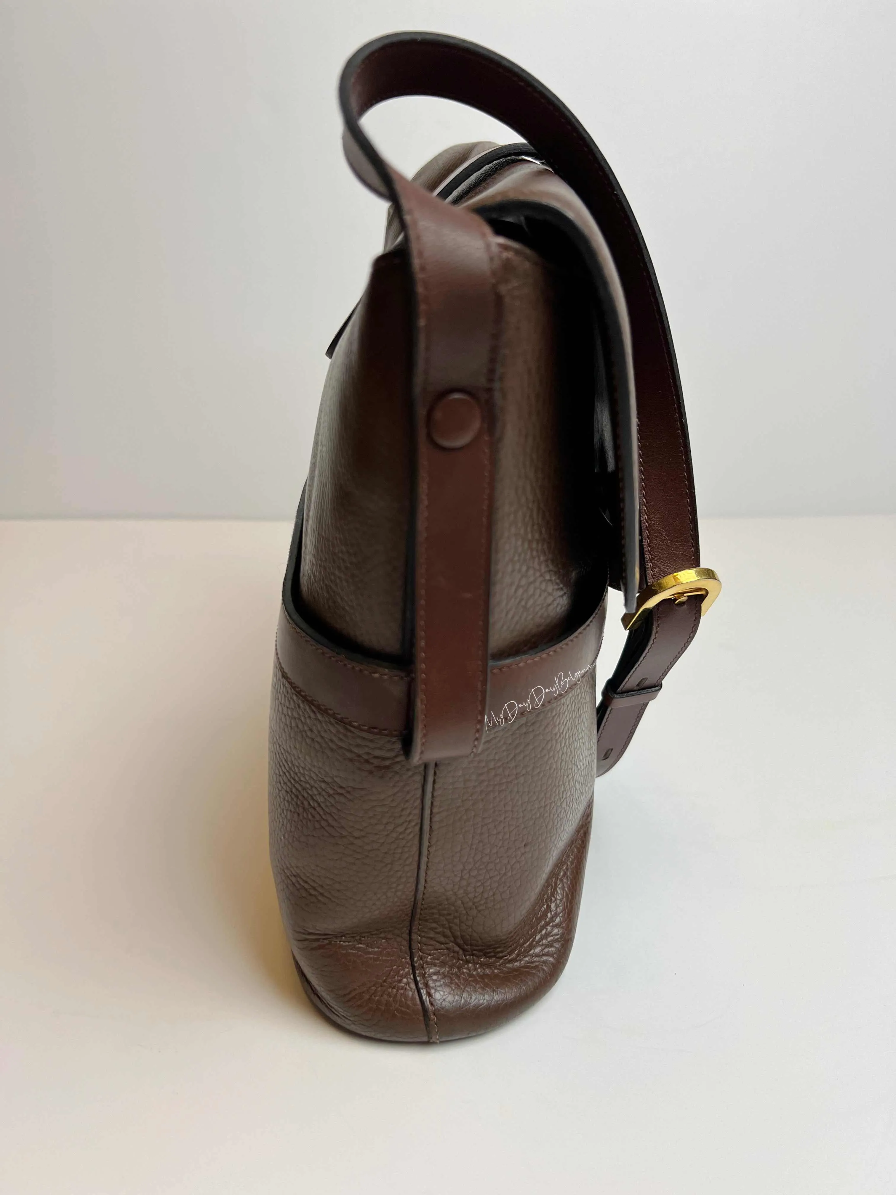 Delvaux vintage brown crossbody bag 1993