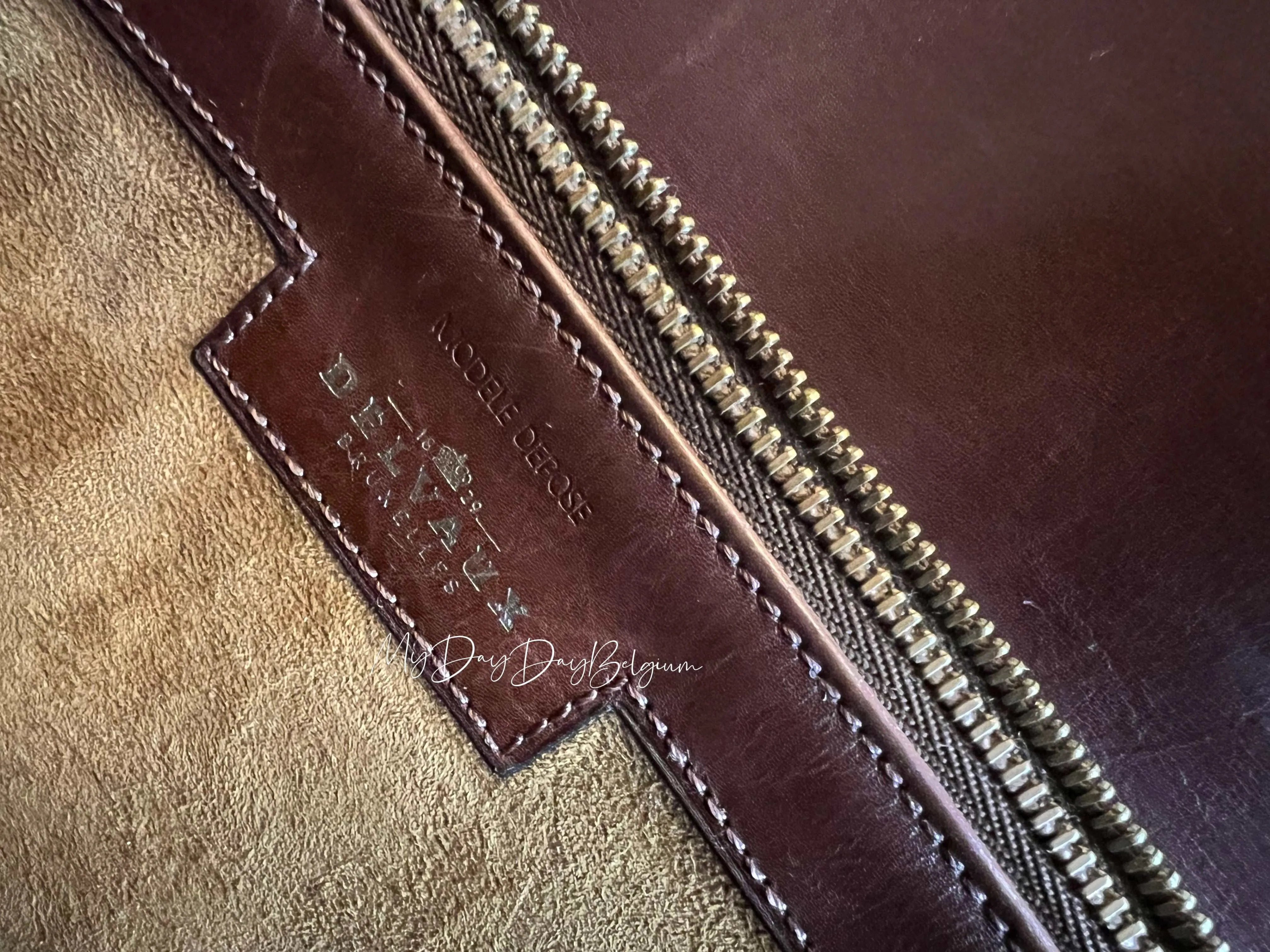 Delvaux vintage brown crossbody bag 1993