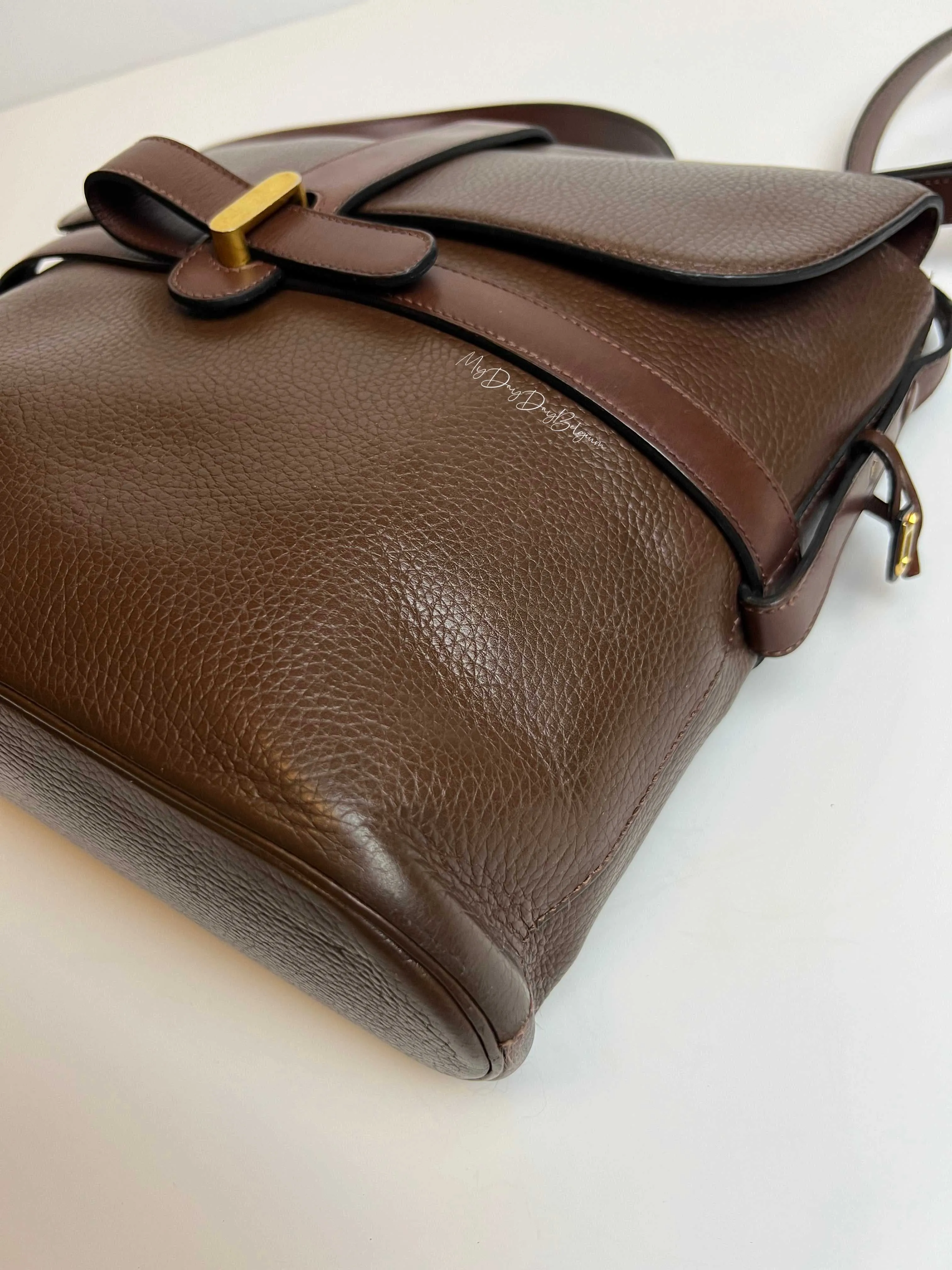 Delvaux vintage brown crossbody bag 1993