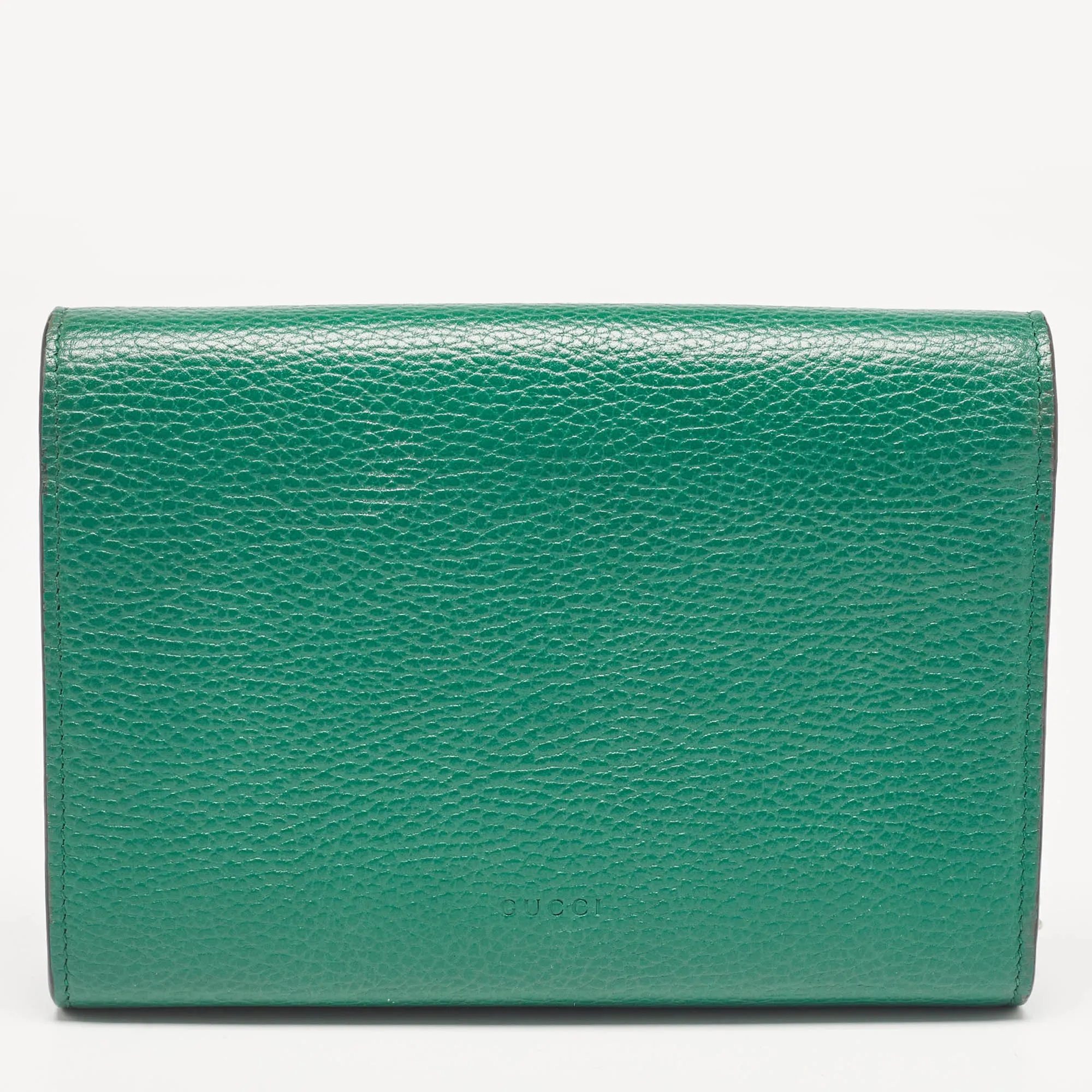 Gucci Green Leather Dionysus Wallet On Chain..