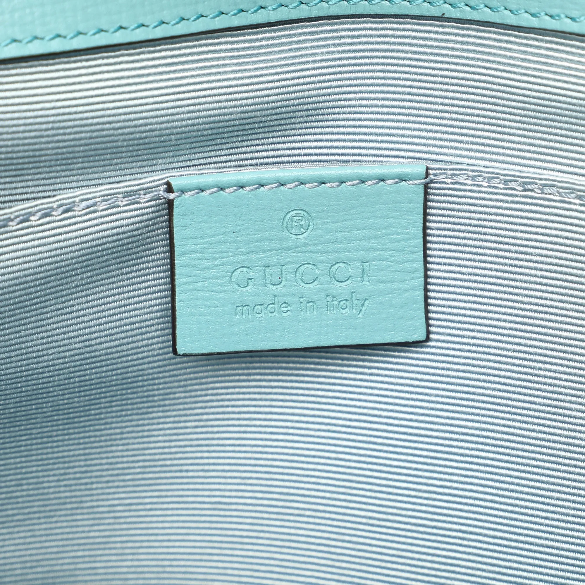 GUCCI Horsebit 1955 Raffia Chain Bag