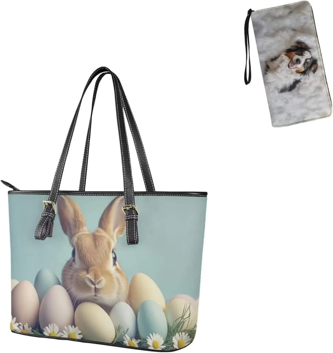 Handbags for Women Shoulder Bags Tote Satchel Hobo 2pcs Purse Set