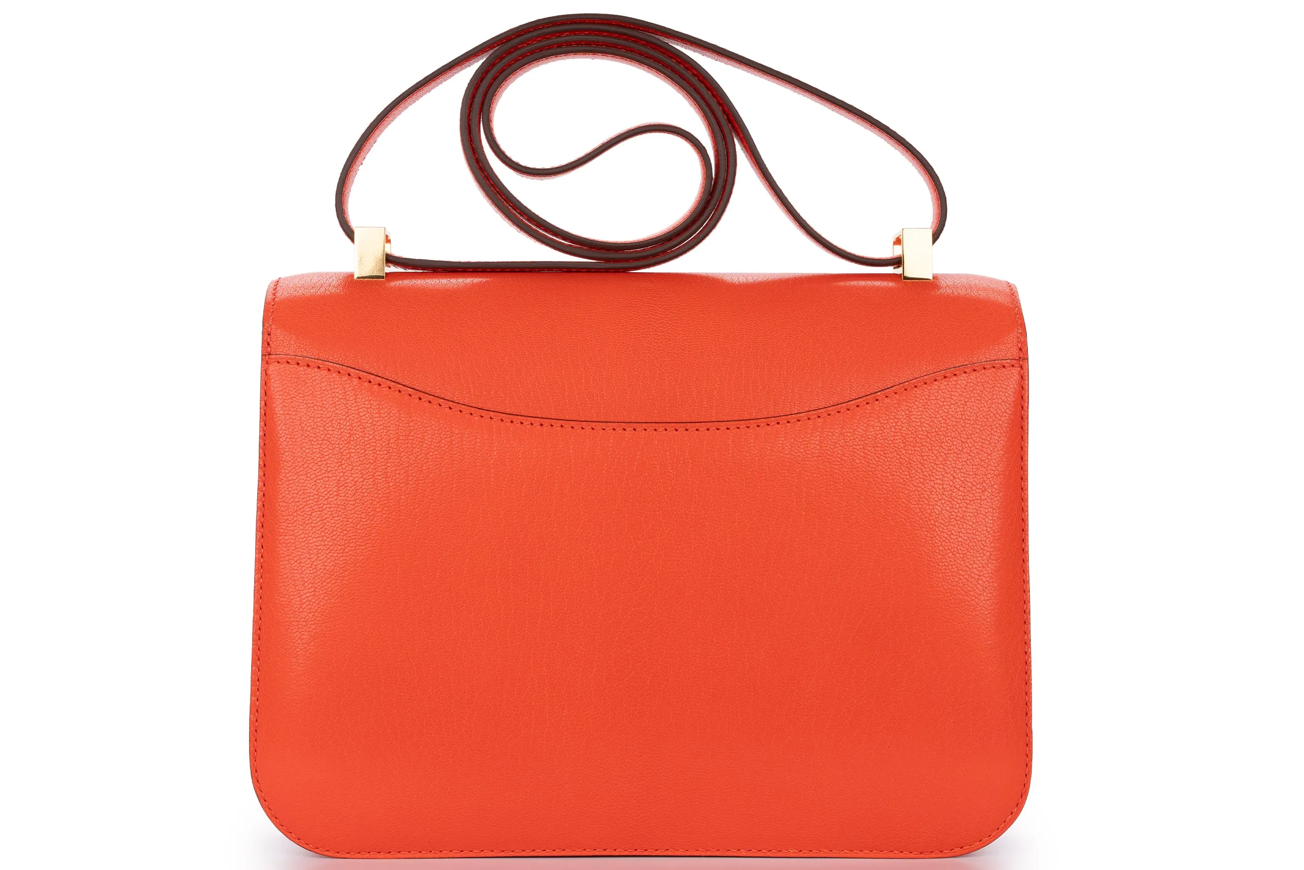 Hermès Constance 24 Chamkila Chevre Capucine GHW