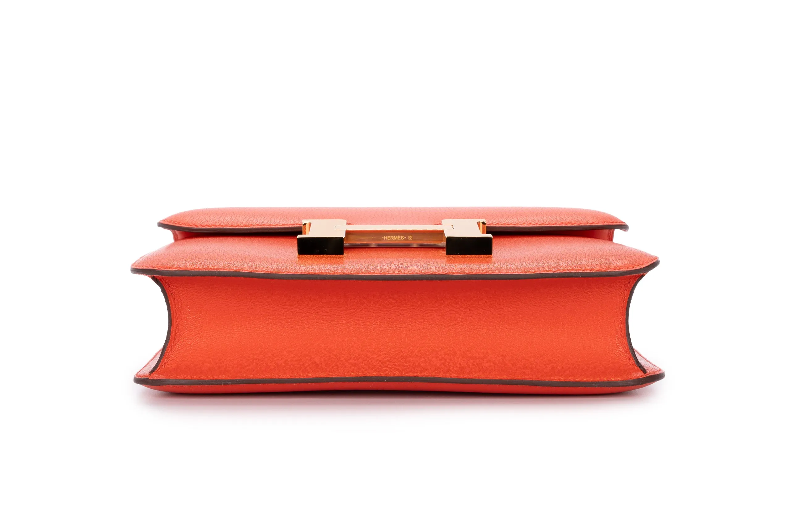 Hermès Constance 24 Chamkila Chevre Capucine GHW