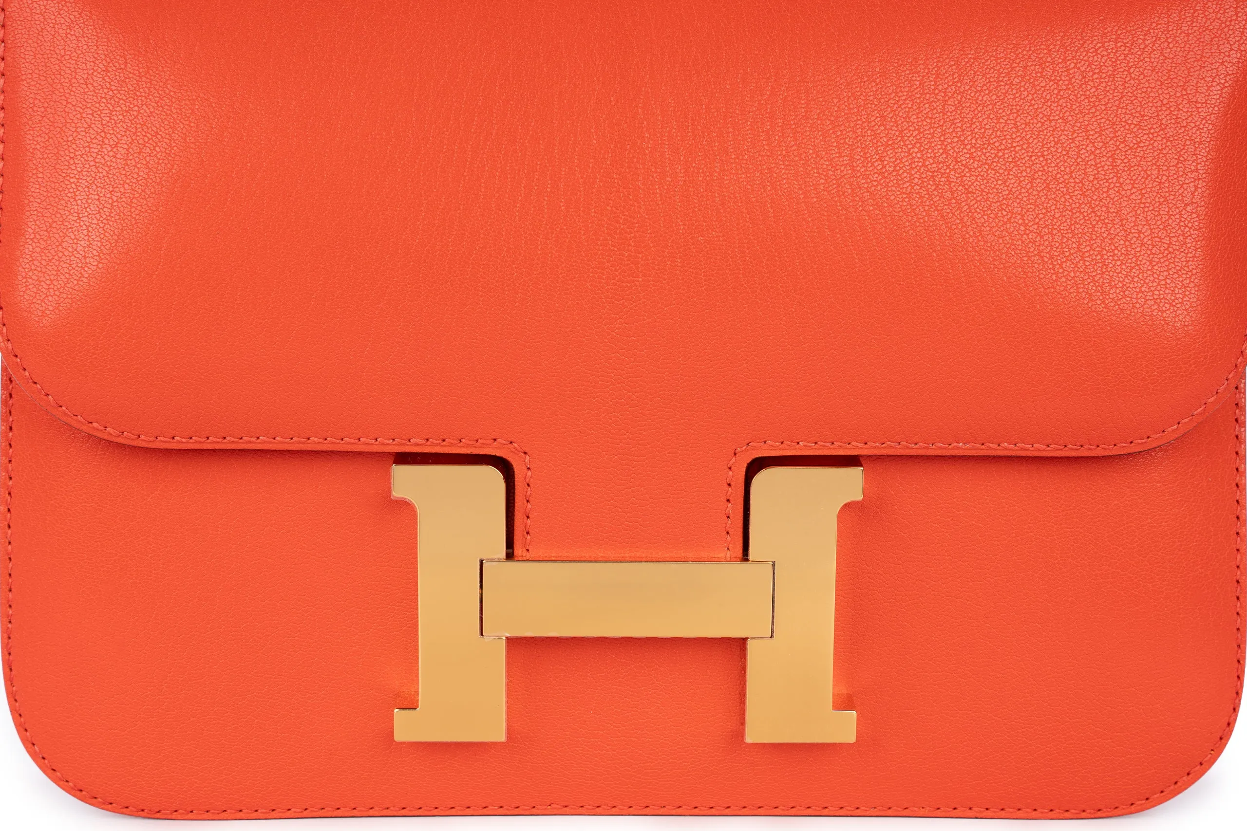 Hermès Constance 24 Chamkila Chevre Capucine GHW