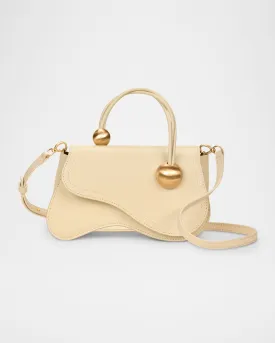 Kazia Flap Leather Crossbody Bag