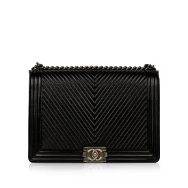 Large Boy Bag Chevron