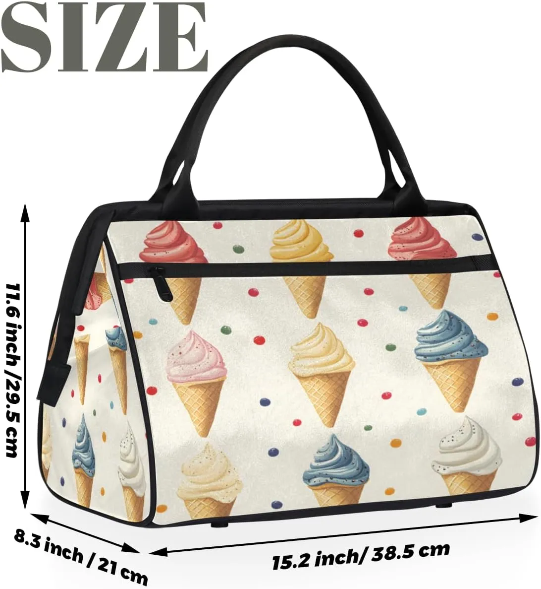 Large Tote Bag for Women with Zipper, Work Gym Tote Nurse Dance Yoga Bag for Sport, Travel