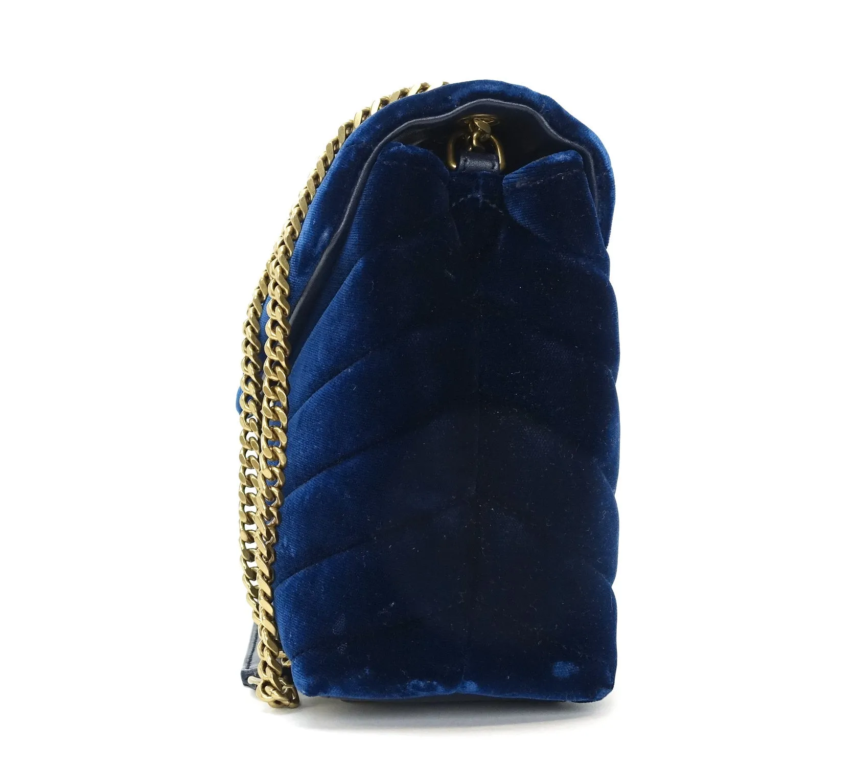 Loulou Matalasse Chevron Velvet Small Bag