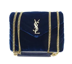 Loulou Matalasse Chevron Velvet Small Bag