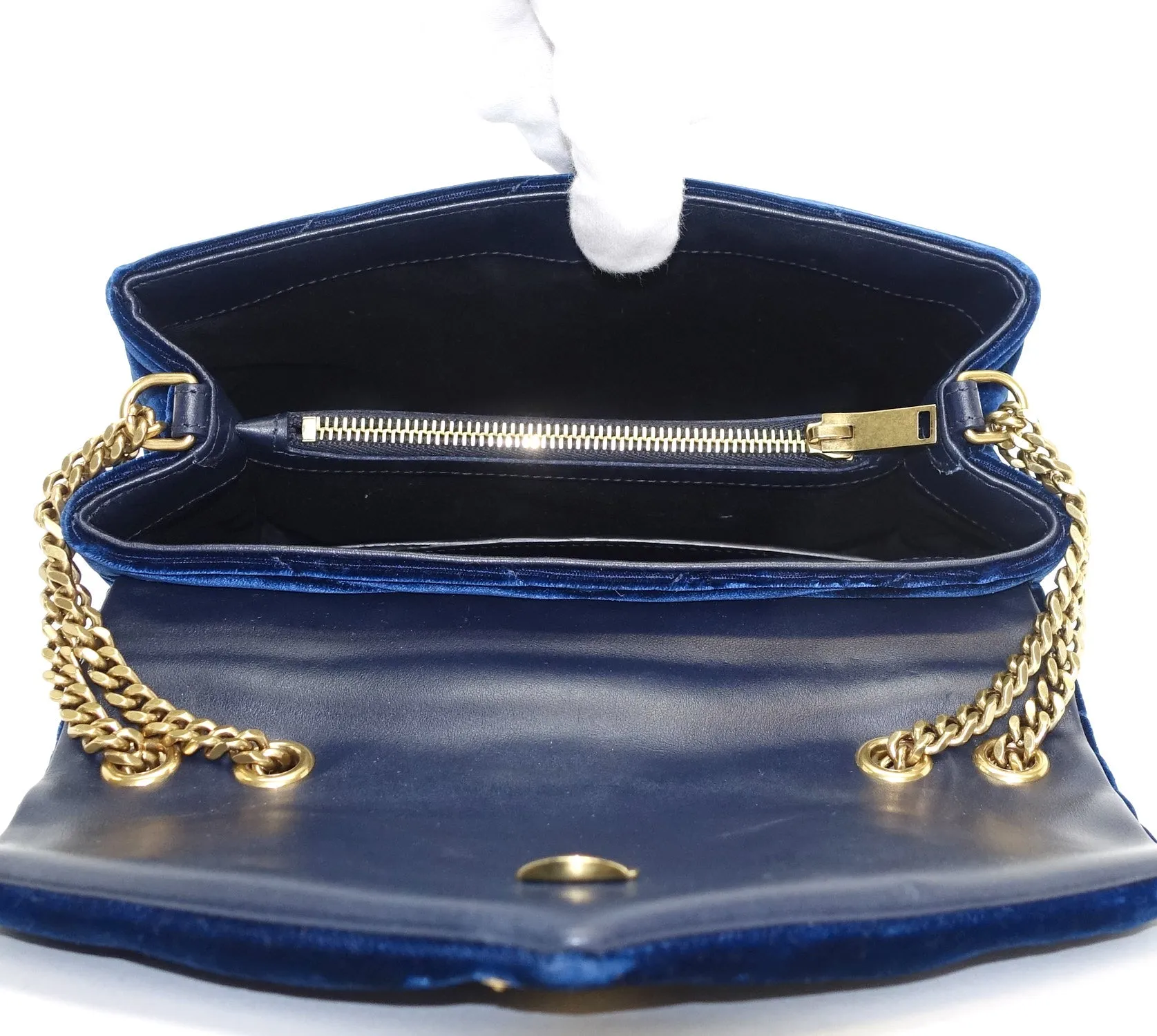 Loulou Matalasse Chevron Velvet Small Bag